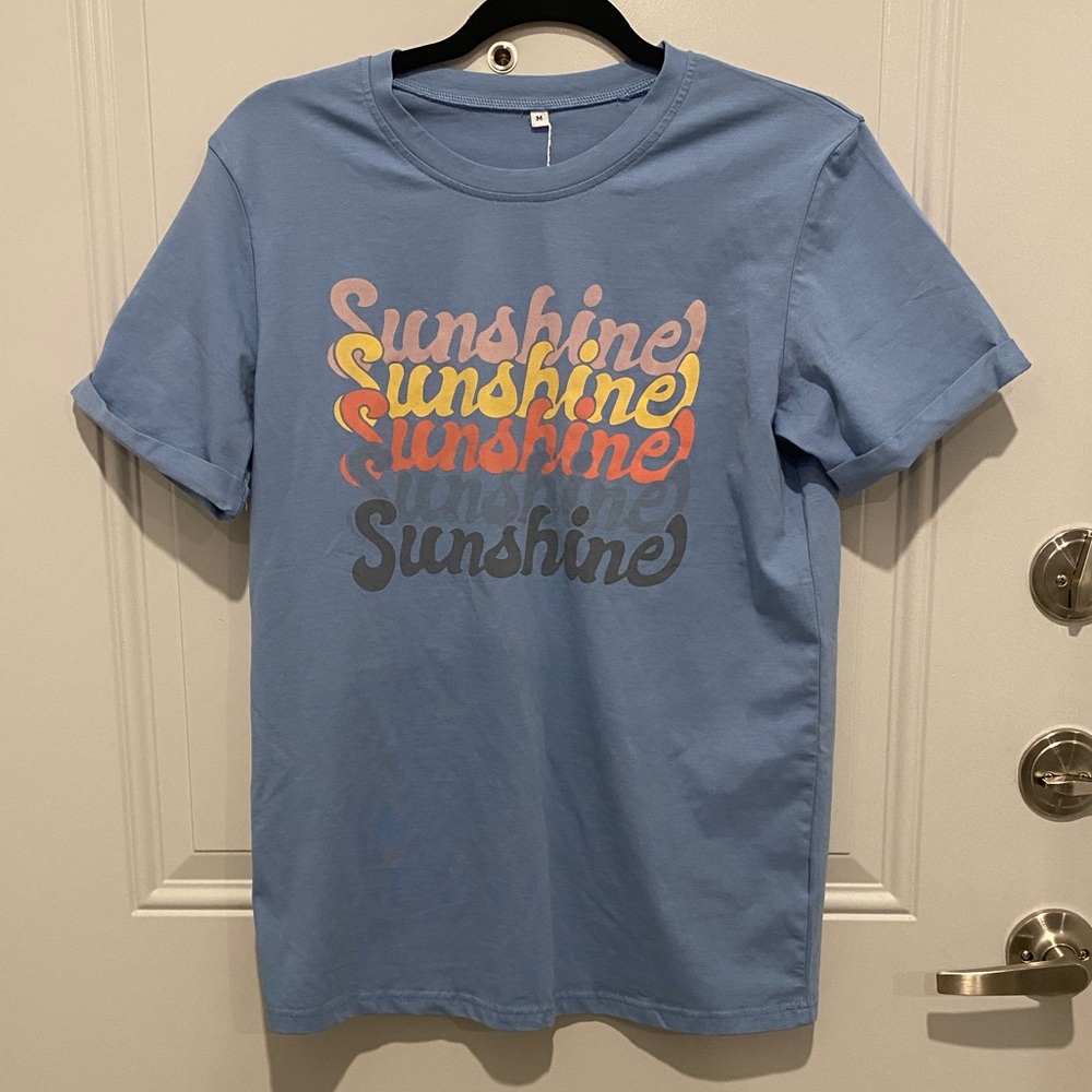 Blue “sunshine” shirt